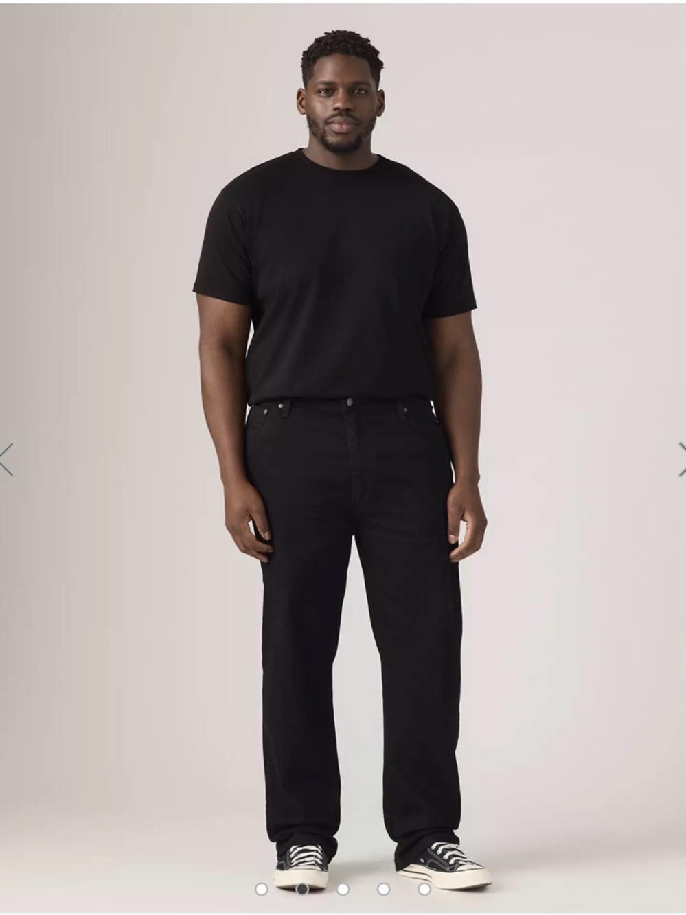 Levi's Black 541 Athletic Taper Jeans with Red Tab
